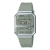 Reloj Casio Collection esfera verde oliva digital y exterior con correa del mismo color de resina.