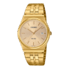 Reloj Casio con esfera de color dorada y exterior de acero en color dorado.
