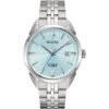 Reloj Bulova 96B423 con cronógrafo y esfera azul.