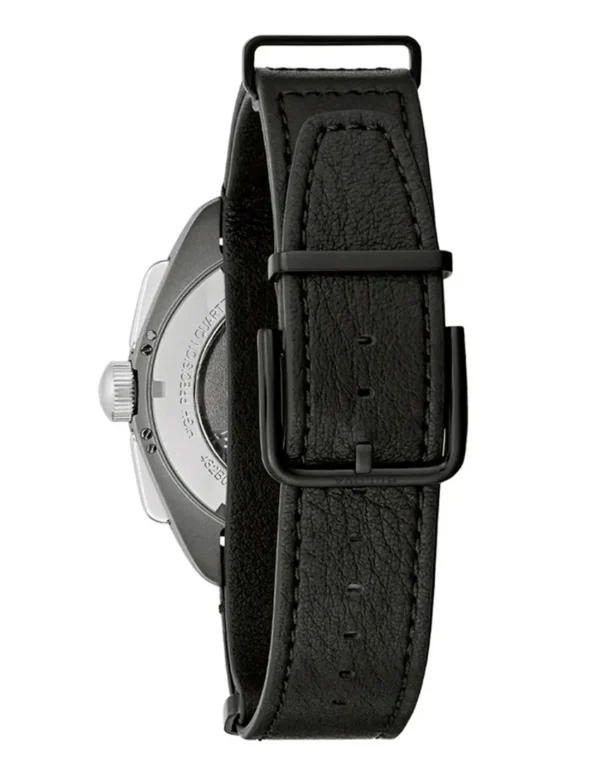 Correa de cuero negra con estilo NATO Correa de cuero negra del Bulova Lunar Pilot Meteorite.