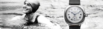 Estanqueidad en relojes: Mercedes Gleitze con el Rolex Oyster en su intento de cruzar el Canal de la Mancha en 1927