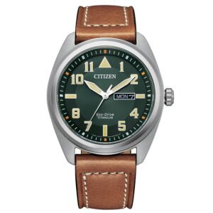 Esfera verde del Citizen BM8560‑11X.