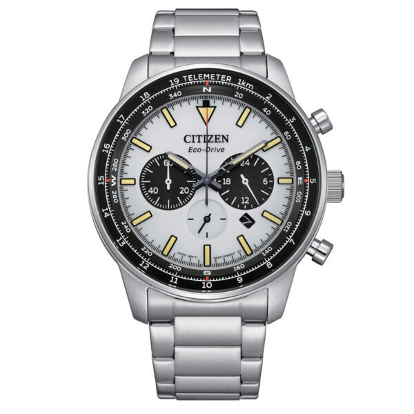 Esfera plateada con cronógrafo Esfera plateada del Citizen CA4500‑91A