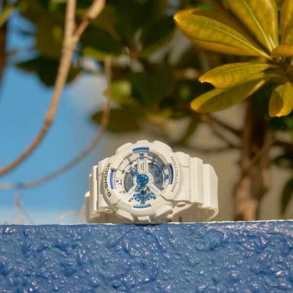Caja blanca resistente – GA‑110HDS‑7AER Caja blanca del reloj G-Shock GA-110HDS-7AER