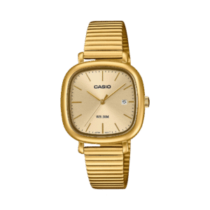 Esfera dorada con fecha del Casio LTP‑B166G‑9AVEF