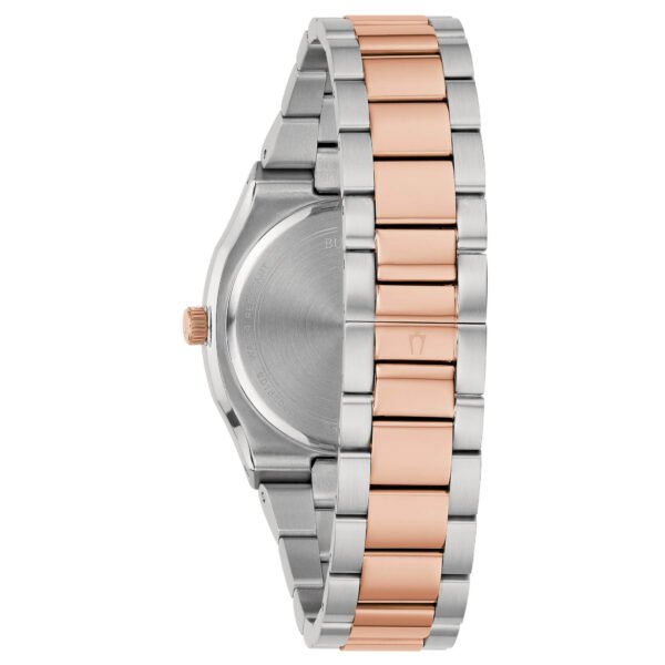 Caja trasera y pulido – Bulova 98P199 Caja trasera del reloj Bulova 98P199 con acabado en acero