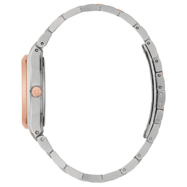 Vista lateral del brazalete – Bulova 98P199 Brazalete de acero inoxidable del Bulova 98P199