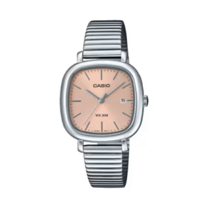 Esfera rosa con fecha del Casio LTP‑B166D‑4AVEF
