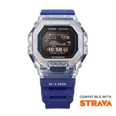 Correa azul deportiva Correa azul de resina Casio G-Shock GBX-100S-2ER