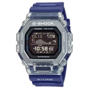 Vista frontal Casio G-Shock GBX-100S-2ER con pantalla MIP
