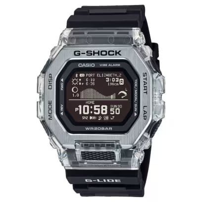 Vista frontal del Casio G-Shock GBX-100S-1ER Reloj Casio G-Shock GBX-100S-1ER frontal negro