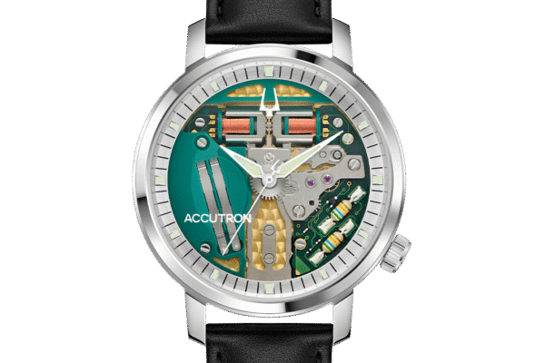 Reloj Accutron 26A211. Elegancia clásica en acero y piel Reloj Accutron 26A211 de diseño clásico con caja de acero inoxidable y esfera elegante.