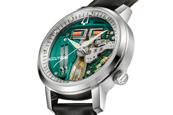 Reloj Accutron 26A211. Elegancia clásica en acero y piel Reloj Accutron 26A211 de diseño clásico con caja de acero inoxidable y esfera elegante.