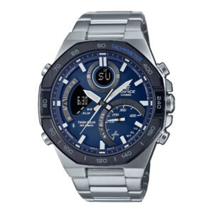 Casio Edifice ECB-950DB-2AEF frontal con esfera azul