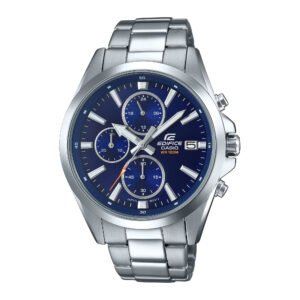 Casio Edifice EFV-560D-2AVUEF con esfera azul y cronógrafo