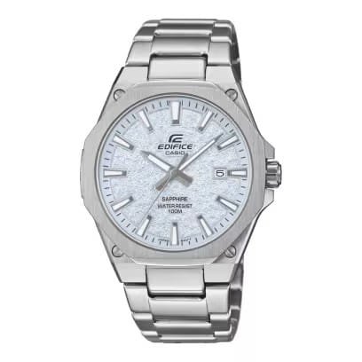 Esfera plateada efecto hielo del Casio Edifice EFR-S108DE-2AVUEF.