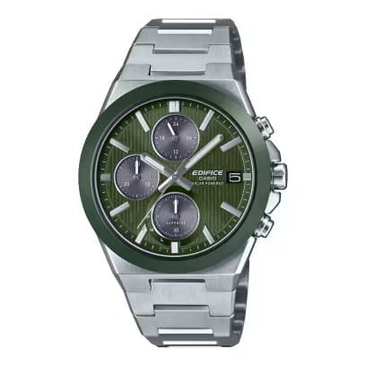 Esfera verde del Casio Edifice EFS-S650D-3AEF.