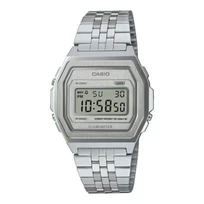 Pantalla digital blanca – A1000A-7EF Pantalla digital del Casio A1000A-7EF.