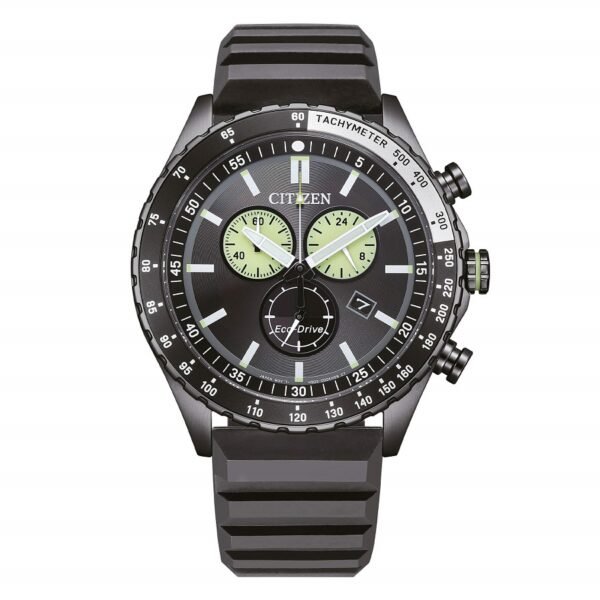 Reloj Citizen AT2565-05E Eco Drive cronógrafo hombre acero negro