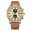 Portada CA0880-15X – Reloj Aviator Crono de Citizen Eco Drive B612 Beige y negro