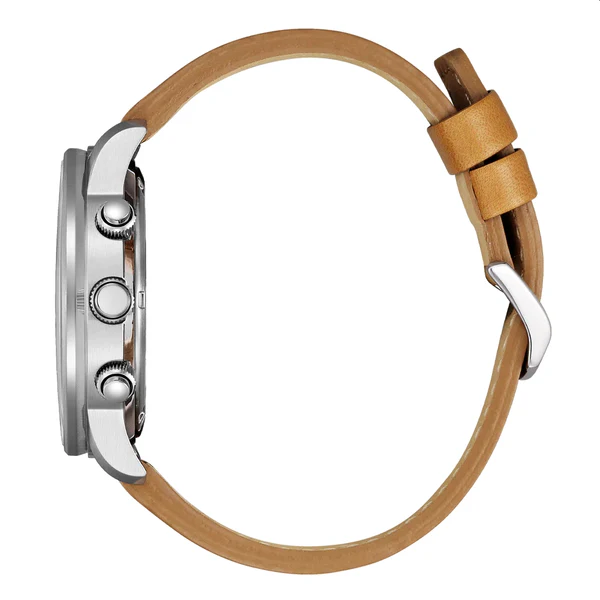 Perfil reloj citizen CA0880-15X Aviator Crono de Eco Drive B612 Beige y negro
