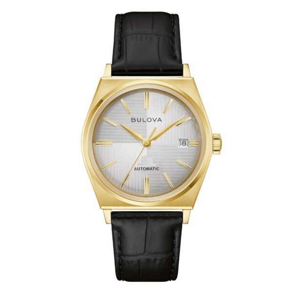 Frontal del Bulova 96B483 Frank Sinatra dorado