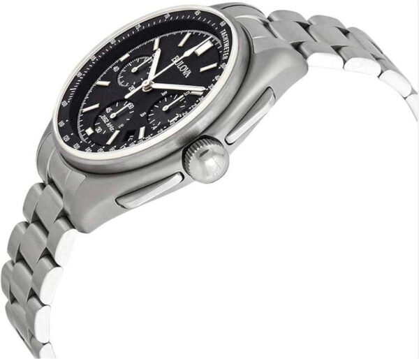 Bulova 96B258 Lunar Pilot con cronógrafo negro esfera.