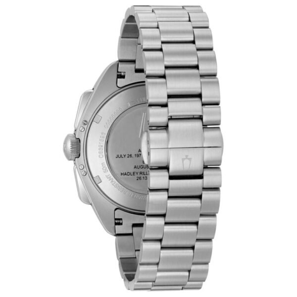 Bulova 96B258 Lunar Pilot con cronógrafo negro trasera.