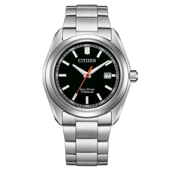 Reloj Citizen AW1900-50E vista frontal esfera negra