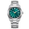 Reloj Citizen AW1900-50X Eco-Drive Titanium esfera verde fondo blanco