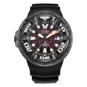 Reloj Citizen BJ8059-03Z Promaster Godzilla esfera roja vista frontal
