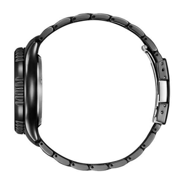 Reloj Citizen NY0145-86E Promaster vista de perfil acero negro