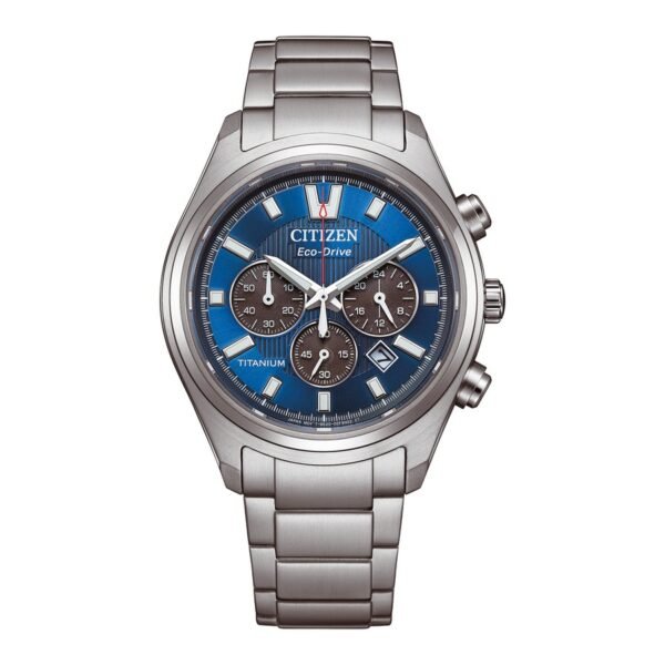 Reloj Citizen CA4750-51L vista frontal esfera azul