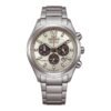 Reloj Citizen CA4750-51A vista frontal esfera plateada