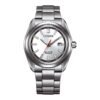 Reloj Citizen AW1900-50A vista frontal esfera plateada