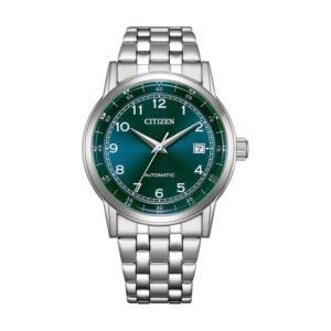 Reloj Citizen NJ0210-56M esfera verde vista frontal