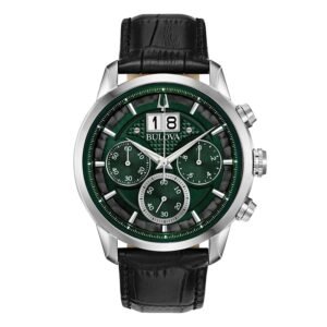 Reloj Bulova 96B310 Sutton esfera verde vista frontal