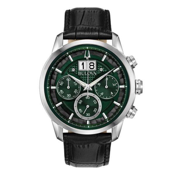 Reloj Bulova 96B310 Sutton esfera verde vista frontal