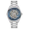 Reloj Bulova 96A292 Classic esfera azul esqueleto vista frontal