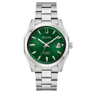 Reloj Bulova 96B429 Surveyor esfera verde vista frontal