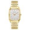 Reloj Bulova 97B236 Tony Bennett esfera plateada caja dorada vista frontal