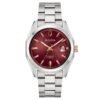 Reloj Bulova 98B422 Surveyor esfera burdeos vista frontal