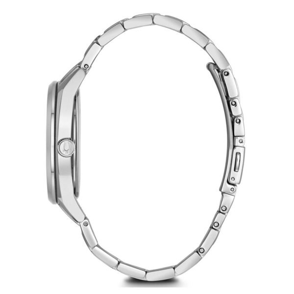 Reloj Bulova 96C127 Surveyor vista lateral brazalete de acero