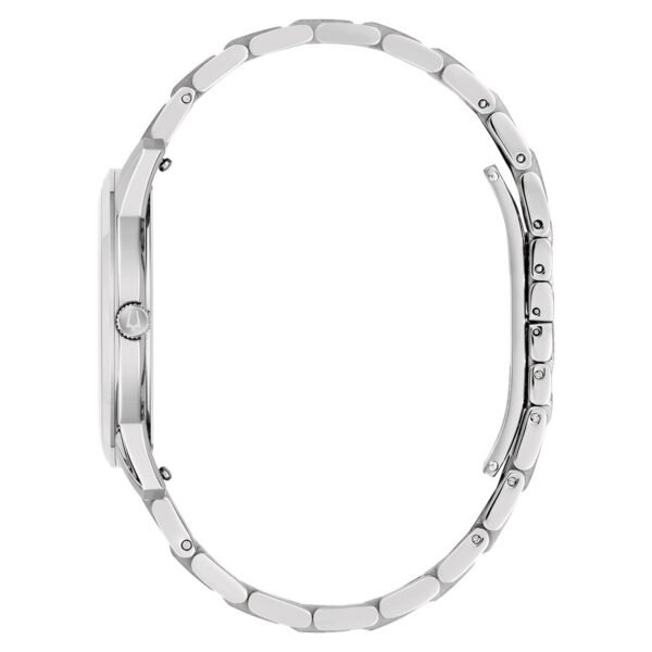 Reloj Bulova 96B475 Sutton Slim vista lateral brazalete de acero