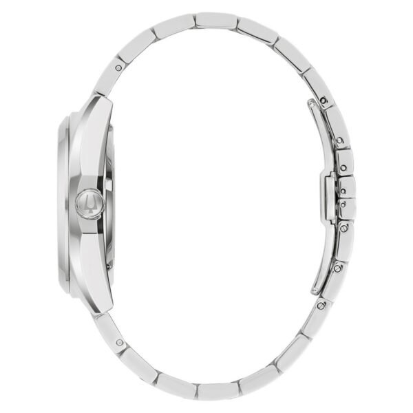 Reloj Bulova 96B429 Surveyor vista lateral brazalete de acero