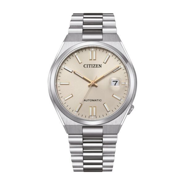 Citizen NJ0151-88W Tsuyosa esfera beige frontal Reloj Citizen NJ0151-88W Tsuyosa esfera beige vista frontal