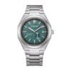 Citizen NJ0180-80X Super Titanio verde vista frontal Reloj Citizen NJ0180-80X Super Titanio automático esfera verde vista frontal