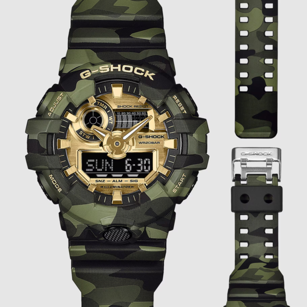 Reloj Casio GA-700CMG-3AER camuflaje verde correa