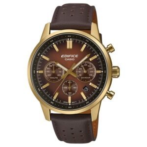 Reloj Casio EFR-575CL-5AZEF Edifice esfera marrón vista frontal