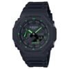 Reloj Casio GA-2100-1A3ER esfera negra vista frontal